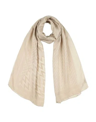 Lanvin Woman Scarf Beige Size - Silk In Sand