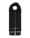 Lanvin Woman Scarf Black Size - Alpaca Wool, Polyamide, Wool