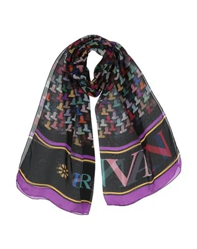 Lanvin Woman Scarf Black Size - Silk