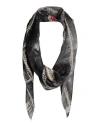 Lanvin Woman Scarf Black Size - Silk In Multi