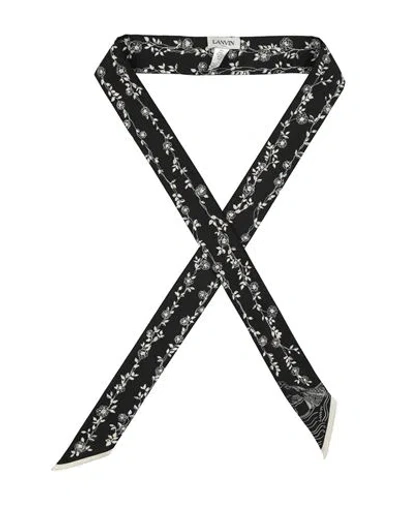 Lanvin Woman Scarf Black Size - Silk