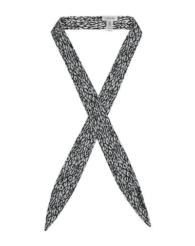 Lanvin Woman Scarf Black Size - Silk