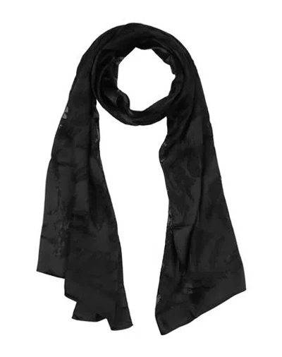 Lanvin Woman Scarf Black Size - Viscose, Silk