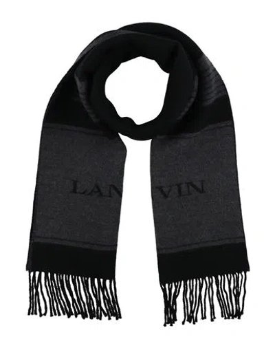Lanvin Woman Scarf Black Size - Virgin Wool