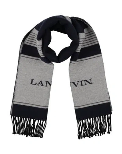 Lanvin Woman Scarf Blue Size - Virgin Wool