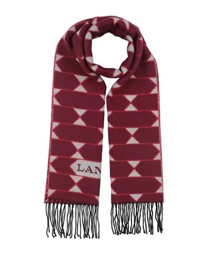 Lanvin Woman Scarf Burgundy Size - Wool In Red