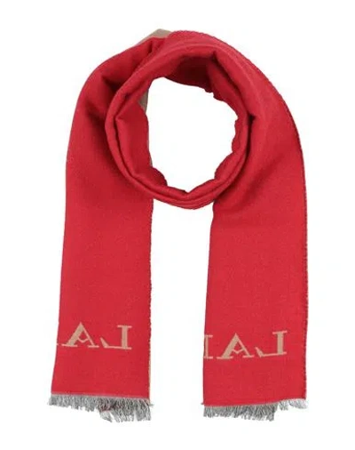 Lanvin Woman Scarf Camel Size - Wool, Virgin Wool, Silk In Sand