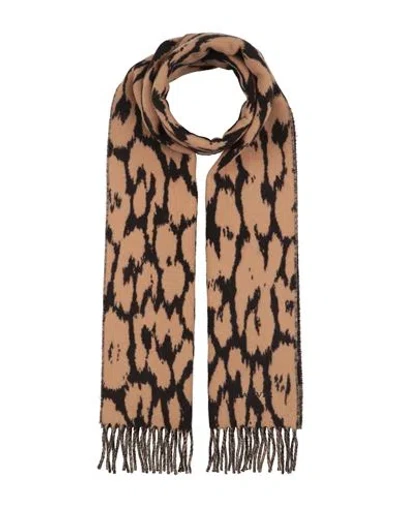 Lanvin Woman Scarf Camel Size - Virgin Wool, Cashmere In Brown