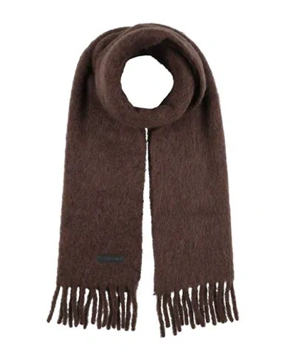 Lanvin Woman Scarf Chocolate Brown Size - Alpaca Wool, Polyamide