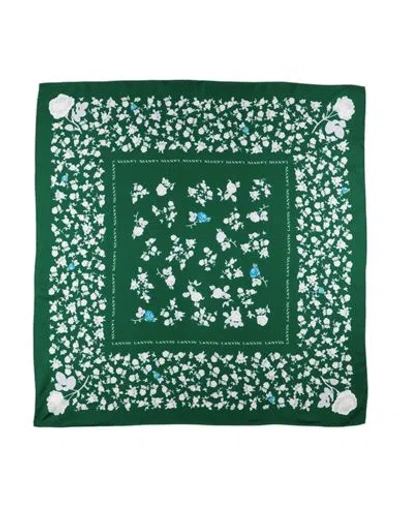 Lanvin Woman Scarf Green Size - Silk
