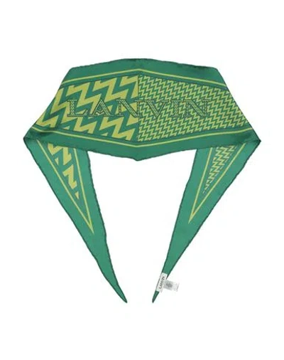 Lanvin Woman Scarf Green Size - Silk