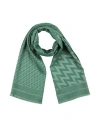 Lanvin Woman Scarf Green Size - Silk, Wool