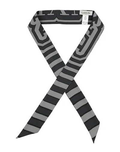 Lanvin Woman Scarf Grey Size - Silk In Gray