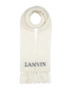 Lanvin Woman Scarf Ivory Size - Alpaca Wool, Polyamide, Wool In White