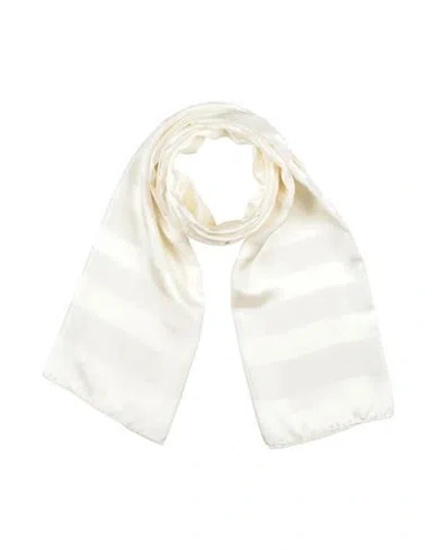 Lanvin Woman Scarf Ivory Size - Silk In Neutral