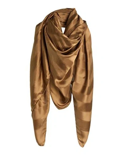 Lanvin Woman Scarf Khaki Size - Silk