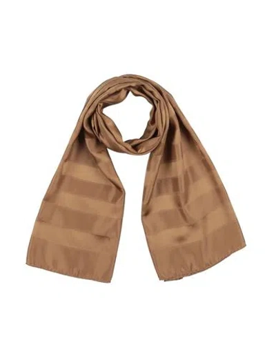 Lanvin Woman Scarf Khaki Size - Silk In Brown