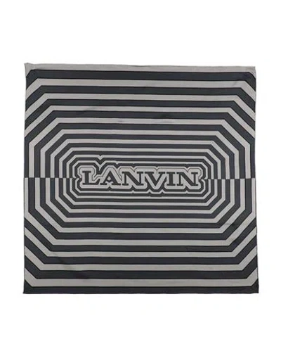 Lanvin Woman Scarf Lead Size - Silk In Black