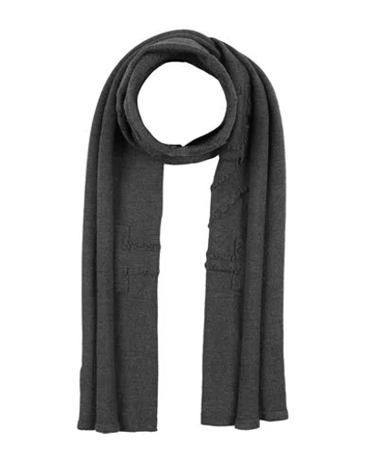 Lanvin Woman Scarf Lead Size - Wool, Elastane In Black