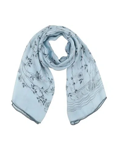 Lanvin Woman Scarf Light Blue Size - Silk