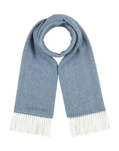 Lanvin Woman Scarf Light Blue Size - Virgin Wool