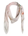 Lanvin Woman Scarf Light Pink Size - Silk In Multi