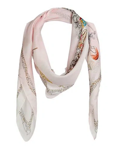 Lanvin Woman Scarf Light Pink Size - Silk In Multi