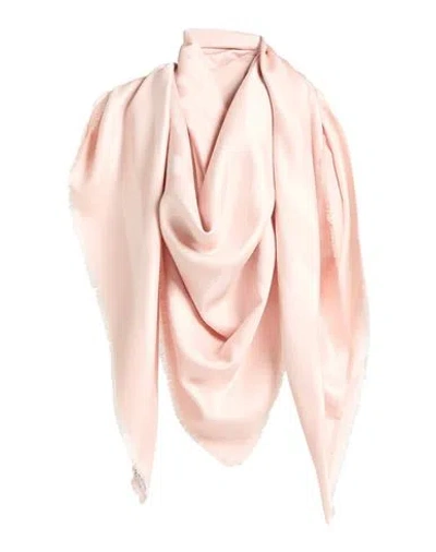 Lanvin Woman Scarf Light Pink Size - Silk, Wool