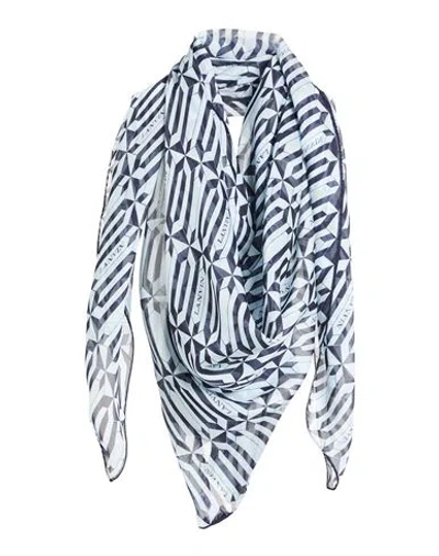 Lanvin Woman Scarf Midnight Blue Size - Silk