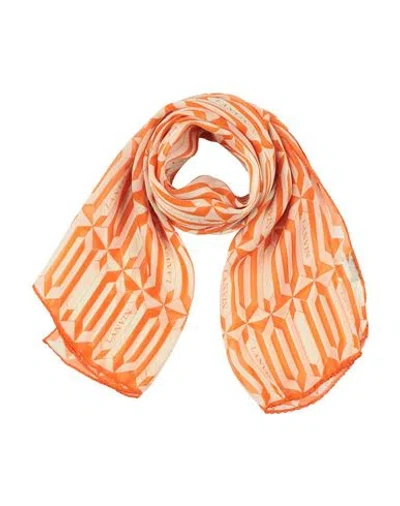 Lanvin Woman Scarf Orange Size - Silk