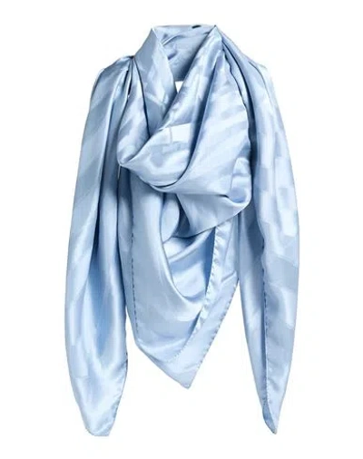 Lanvin Woman Scarf Pastel Blue Size - Silk