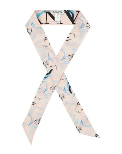 Lanvin Woman Scarf Pink Size - Silk In Multi