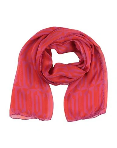 Lanvin Woman Scarf Red Size - Silk In Pink