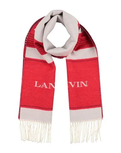 Lanvin Woman Scarf Red Size - Virgin Wool