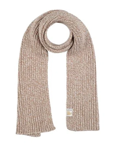 Lanvin Woman Scarf Sand Size - Wool In Beige