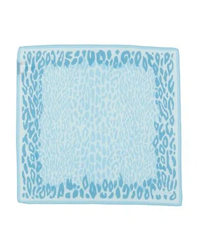 Lanvin Woman Scarf Sky Blue Size - Silk