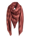 Lanvin Woman Scarf Tan Size - Silk, Wool In Brown