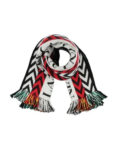 Lanvin Woman Scarf White Size - Wool, Silk In Multi
