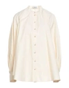 Lanvin Puff Sleeve Poplin Shirt In White