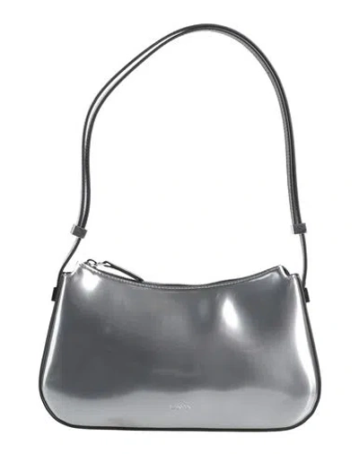 Lanvin Woman Shoulder Bag Silver Size - Calfskin