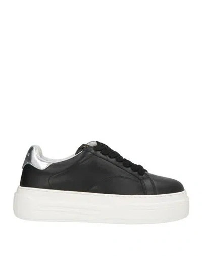 Lanvin Woman Sneakers Black Size 9 Calfskin