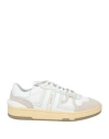 Lanvin Woman Sneakers White Size 6 Calfskin, Textile Fibers In White