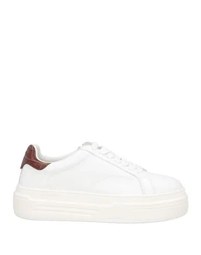 Lanvin Woman Sneakers White Size 8 Calfskin