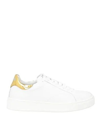 Lanvin Woman Sneakers White Size 8 Leather