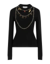 Lanvin Woman Sweater Black Size S Cashmere, Wool, Polyester, Metallic Polyester, Polyamide In Black