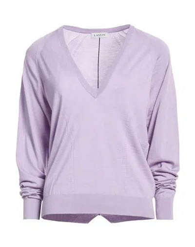 Lanvin Woman Sweater Lilac Size Xs Virgin Wool, Cashmere, Silk, Polyester
