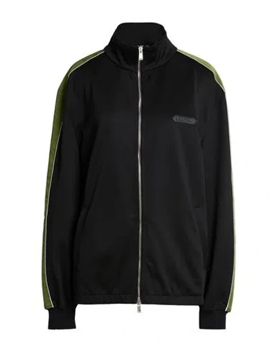 Lanvin Woman Sweatshirt Black Size Xl Polyester, Cotton, Polyamide