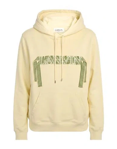 Lanvin Woman Sweatshirt Pastel Yellow Size Xl Cotton In Neutral