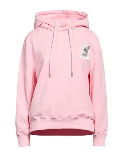Lanvin Woman Sweatshirt Pink Size S Cotton, Elastane, Recycled Polyester, Viscose