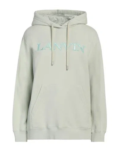 Lanvin Woman Sweatshirt Sage Green Size M Cotton, Polyester, Elastane